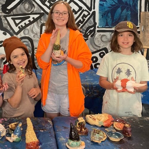 Elementary Art Classes 3 kids Pottery classes in san diego, CA